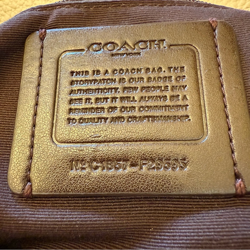 Coach Lexy Stardust Studded Chalk Leather Shoulder Bag Purse F29595 - Picture 17 of 17